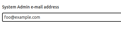 system admin email address